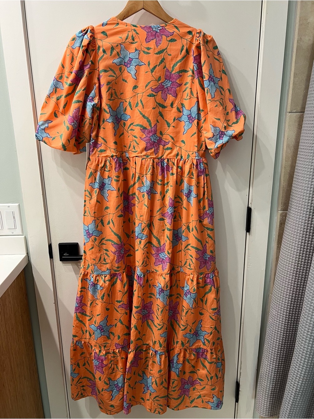 Tuckernuck - Hyacinth House - Orange & Pink Cisco Floral Maxi Dress - Picture 3 of 6